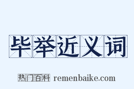 毕举近义词是什么意思的图片